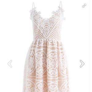 Chicwish Moonlit Night Cross Back Crochet Dress